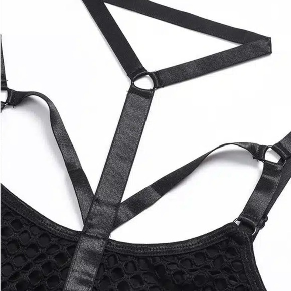 NWOT Gothic fishnet bodysuit in black. 2 available: size small & size medium. - Picture 2 of 5